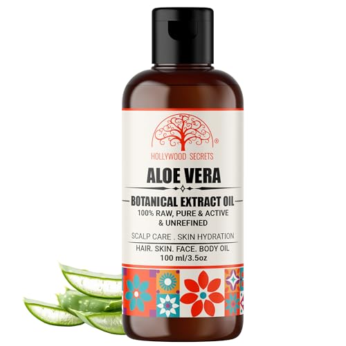 Image of Organic Pure Aloe vera Oil Hair Gowth Skin Face 100 ml