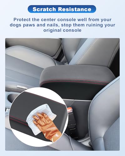 Image of CDEFG for 2025 Subaru Forester Center Console Cover, for 2025 Subaru Forester Accessories Armrest Cover Middle Console Pad Arm Rest Cushion (Not for All 2026 Forester Models)
