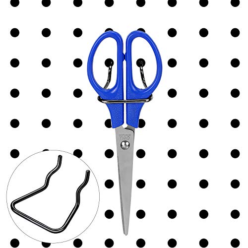 Hotop HOTOP-PEGBOARD PLIER HOLDERS-0493 30 Pieces Pegboard Plier Holders, Black Double Loop Stainless Steel Pegboard Hooks Accessories Shelving Display Hooks thumb #4