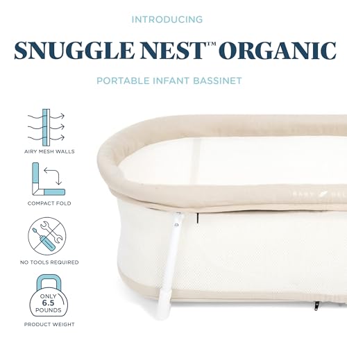 Image of Baby Delight Snuggle Nest Bassinet, Organic Oat