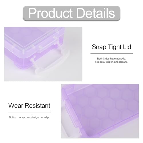 6 Pcs Stifte Box, Stapelbare Durchsichtige Stift Aufbewahrung, 22x10x4cm 6 Farben Stifte Organizer Schreibtisch Pencil Box für Schreibwaren Aquarellstifte Pinselmalstifte Zeichnungs Werkzeuge