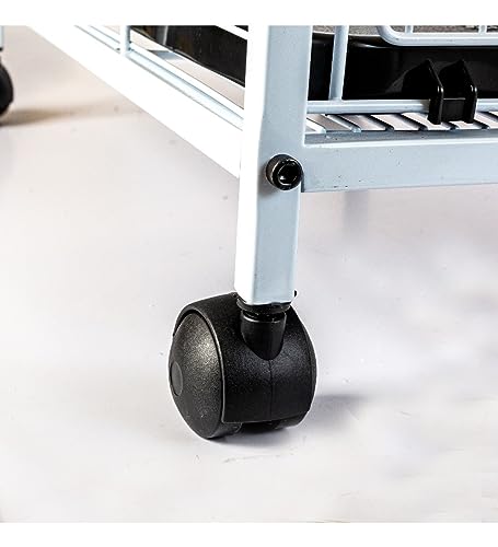 Caixa de Transporte Gaiola Portátil Pets Leva Pet Gatos Cães (Branco/Preto)