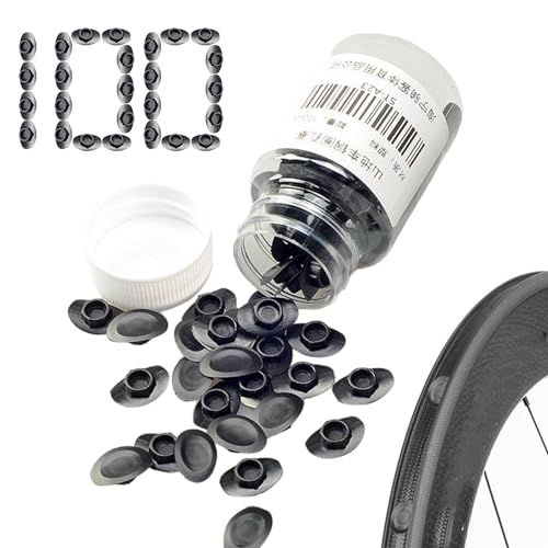 Tapones para orificios de llanta de bicicleta,Tapón de llanta para bicicleta de montaña - Tapón de rueda para llanta de bicicleta, 100 Uds.,Accesorios de carretera, tapones para orificios de ciclismo,