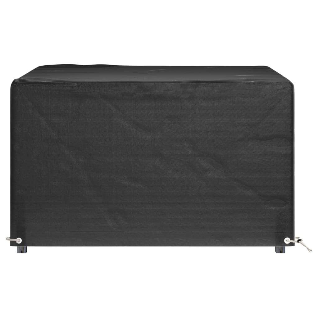 Copertura per mobili da giardino, 2 pezzi, 125 x 125 x 75 cm, quadrati | polietilene, leggero, facile da pulire, con occhielli in alluminio e corda, facile da piegare