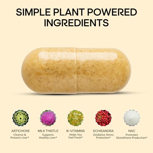 drinkwel for Better Mornings - Premium Multivitamin Supplement - Liver Support & Immune Support- Milk Thistle, Vitamin C, Zinc, Magnesium - 90 Count - Single Bottle