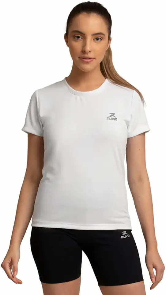 Camiseta Dry Basic SS FPS 50 Muvin – Manga Curta – Feminina – Proteção Solar UV50 – Camiseta Para Academia Treino Funcional – Pilates – Yoga – Corrida – Ginástica Fitness – Caminhada – Secagem Rápida