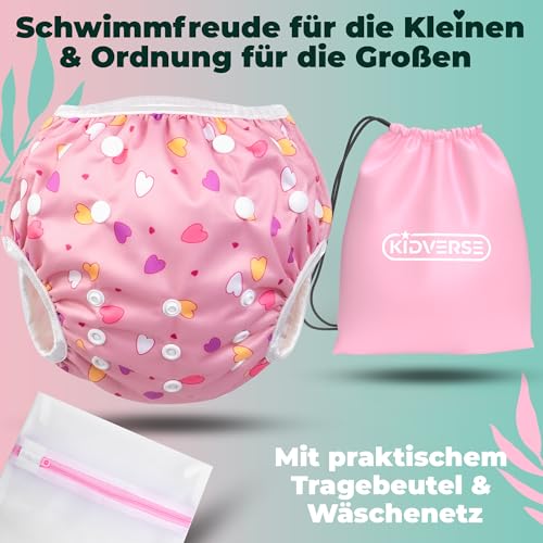 KIDVERSE Schwimmwindel Baby 0-3 Jahre - Schwimmwindeln wiederverwendbar – Ansicht 3