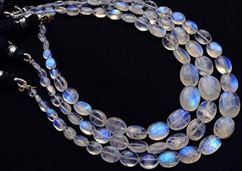 Pierre de lune arc-en-ciel naturelle perles pépites 4-12 mm pour création bijoux DIY