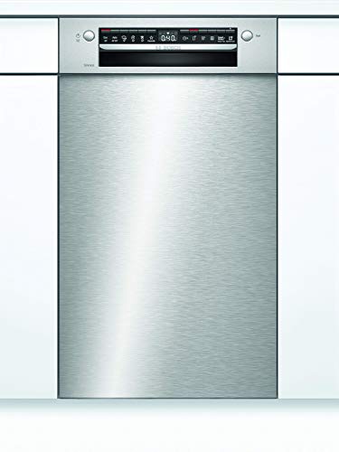 Bosch SPU4HKS53E Serie 4 Unterbau-Geschirrspüler / A+ / 45 cm / Edelstahl / 220 kWh/Jahr / 9 MGD / SuperSilence / Extra Trocknen / VarioBesteckkorb /