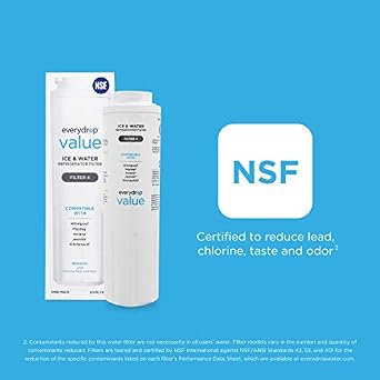 everydrop Value by Whirlpool Ice and Water Refrigerator Filter 4, EVFILTER4, Single-Pack