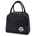 Bolsa Portalimentos Pequeña Bolsa Nevera Pequeña Almuerzo Mini Nevera Playa Cierra Bolsas Termico Bolsa Nevera Porta Alimentos Baratas Para Mujeres, Adultos, Estudiantes Y Niños (negro)