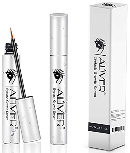 Eyelash Growth Serum, Natural Extract Lash and Brow Enhancer Essence for Rapid Grow Long Thick Full Eyelashes and Eyebrows 5ml