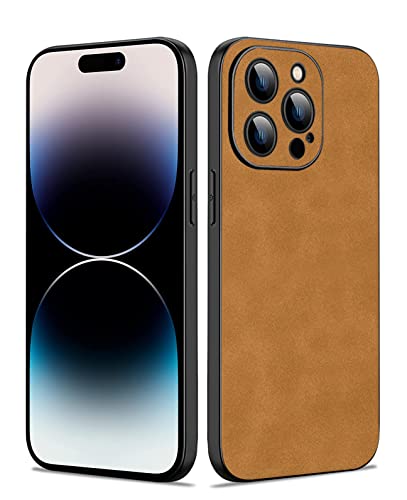 Coque iPhone 14 Pro souple en TPU et cuir synthétique