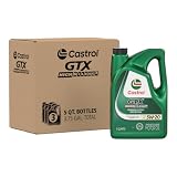 Castrol GTX High Mileage 5W-20 Synthetic Blend Motor Oil, 5 Quarts, Pack of 3