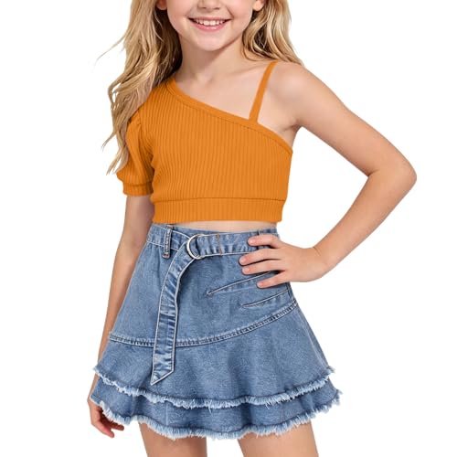 Tenue d'école fille en jean pour look de rue vintage et décontracté