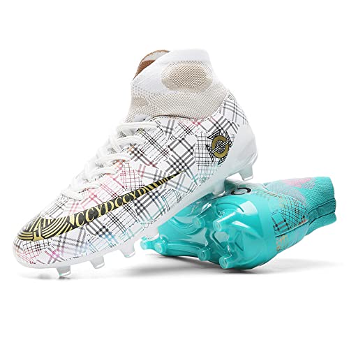 KAEAEILSS Men’s Soccer Boots Football Shoes Cleats