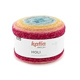 Pelotes HOLI de Katia en pelotes de 200 g et 660 mètres (505 - Petroleo-Ocre-Rouge)