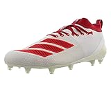 Von adidas. adidas Herren Adizero 8.0 Fußballschuh, Weiá (Weiß/Power Rot/Aktiv Rot), 52 EU