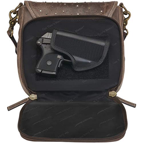 Gun Tote'n Mamas Cross Body Organizer - Distressed Buffalo Leather4
