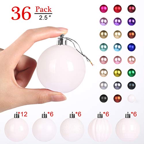 GameXcel Christmas Balls Ornaments for Xmas Tree - Shatterproof Christmas Tree Decorations Large