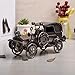 Metal Antique Vintage Car Model QBOSO Handcrafted Collections Collectible Vehicle Toys for Bar or Home Decor Decoration Great Birthday Gift (Black-Silver, Large