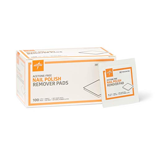 Medline MDS090780H Pad, Remover, Nail Polish (Pack of 100)