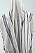 Acrylic Tallit Chatanim Prayer Shawl– Ashkenazi Jewish Kosher Talis Gadol with Certified Tzitzit Israel Import Blue Size 50