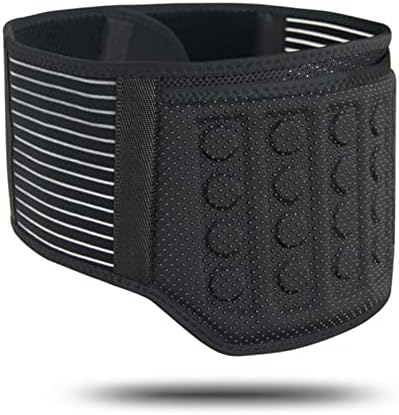 Telusu Self-Heating Lumbar Back Brace for Men & Women Magnetic Therapy Waist Support Belt with 21 Magnets Release Heat for Pain Relief (Color : Black, Size : XL/X-Large)
