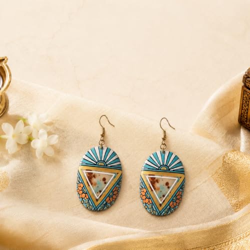 Image of Boho Ethnic Earrings Collection for Women - Colorful Tassel, Hoop, Stud, Drop, Chandelier & Huggie Styles Inspired by Festival Fashion