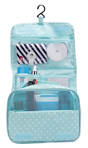 Preisvergleich Produktbild Waschtasche Zum Aufhängen Reise Kulturbeutel Damen Beauty Case Mädchen Frauen Kosmetiktasche Herren Waschbeutel Toilettentasche Schminktasche Reisen Kosmetikbeutel Make Up Tasche Kulturtasche Grün