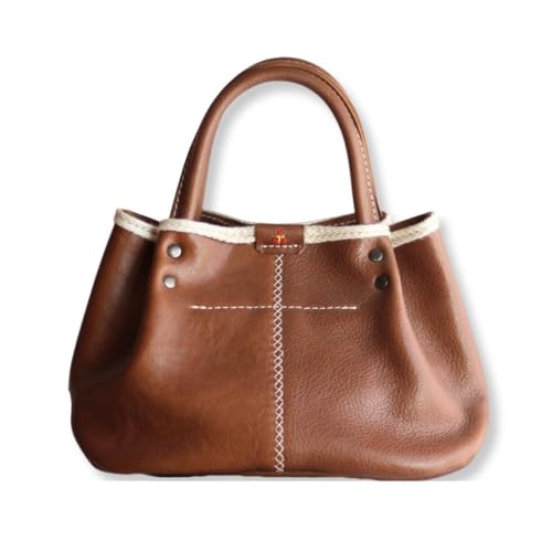 [ジャプリッシュ] パンプキン型手持ちミニトート[チョコ] 博多革工房