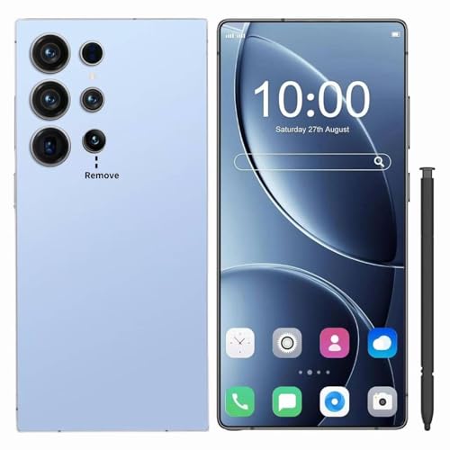 ExAchat I25 Ultra Unlocked Smartphone 5G Dual SIM Unlocked Cell Phones 8GB+256GB Android 14 Cell Phone 6.8