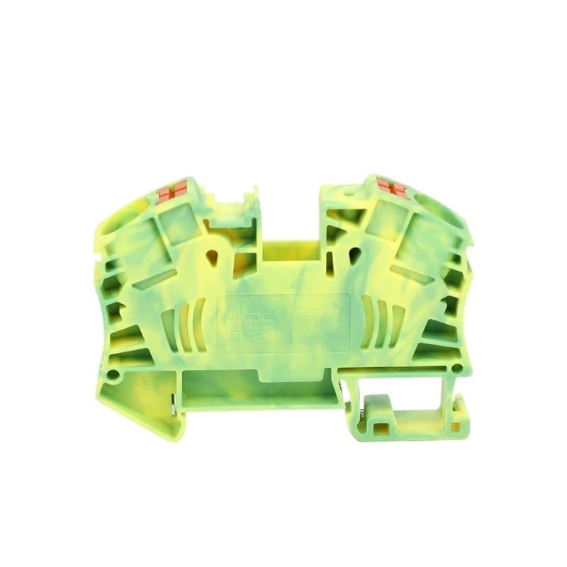 Morsettiera per guida modulare di terra PT16-PE | Connettore per cavo elettrico da 16 mm², terminali push-in di messa a terra(5 Pcs)
