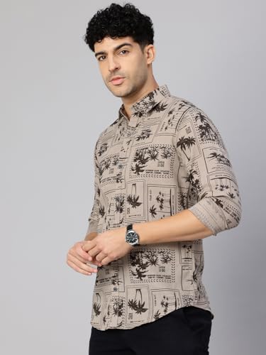 Image of Majestic Man Men's Stylish Unique Print Casual Shirt - Pure Cotton| Full Sleeve | Trendy & Comfortable
