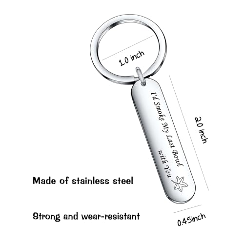 De&ai Inspirational Mantra Friendship keychain BFF keychain for Long Distance Best Friend2