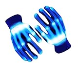 UWEIDOIT LED Gloves, Flash Finger Lights Gloves, 3 Colors 10 Modes Colorful Light Up Gloves Glowing