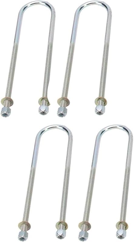 Kit de grampos em U para feixe de molas Speedway Motors para tubos de eixo de 6,35 cm – 4 unidades