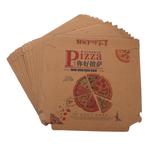 CONGARTENO Pizza Storage Box 20pcs Large Pizza Takeout Box Corrugated Paper Recyclable Multipurpose
