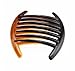 Fireboomoon 10PCS Contemporary Seven Tooth French Twist Comb, Hair Side Comb Hair Clip, Black And Brown (Two Colors, Each Five) French Twist Comb,French Twist Hair Comb,French Comb,French Twist