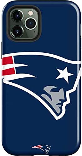 Skinit Impact Phone Case Compatible with iPhone 12 Pro Max - Officially Licensed NFL New England Patriots Black & White Design