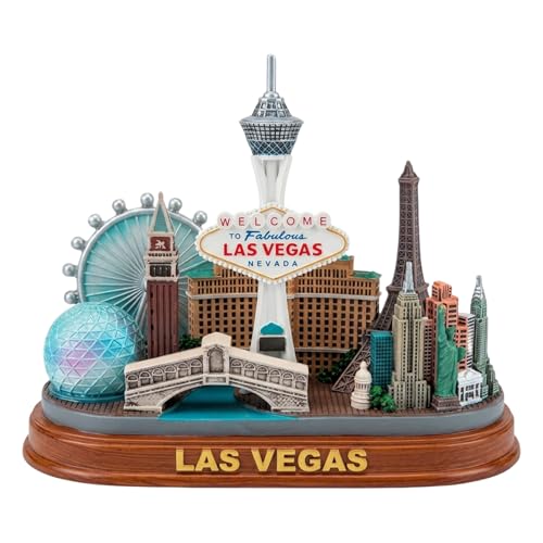 Estatua Miniatura Skyline de Las Vegas 5.5 pulgadas miniatura 3