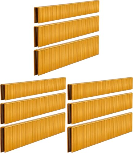 Image of 18 Gauge 1 /4 inch Narrow Crown Staples (1 inch, 3 /4 inch, 1 /2 inch), Assorted 1200 Counts for 18 GA Pneumatic or Electric Stapler or Staple Gun,Project Pack (Galvanized Steel) (Pack of 3)