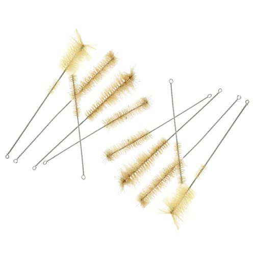 Beatifufu 10pcs Set Bottle Brush Bottle Cleaner Cleaning Brush for Straws Bottle Brush Limpiador De Biberones De Straw Bristle Brush Sink Brush Bottle Washer Brush Metal