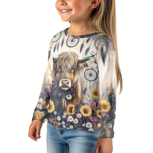 Image of Uourmeti Teens Girls Long Sleeve T Shirts Fall Outfits Boys Active Sportswear Running Tops