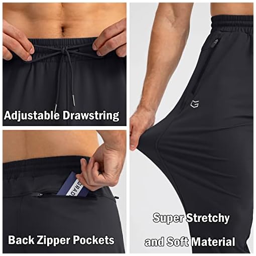 G Gradual Men's Sweatpants with Zipper Pockets Tapered Joggers for Men Athletic Pants for Workout, Jogging, Running - Image 6