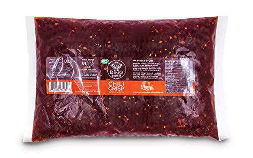 Mr Bing Chili Crisp - Delicious & Flavorful Chili Oil- Made in USA Chili Paste Hot Sauce - Gluten Free, Vegan, No MSG - The Mild Bing Bag (32 oz.)