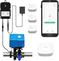 YoLink Smart Water Leak Protection System Kit: Bulldog Valve Robot, Smart Valve Controller 2, 3 Water Leak Sensors, Hub