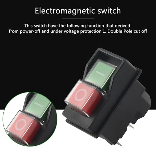 Interruptor electromagnético impermeable KJD17 de 5 pines con arranque magnético de seguridad 4