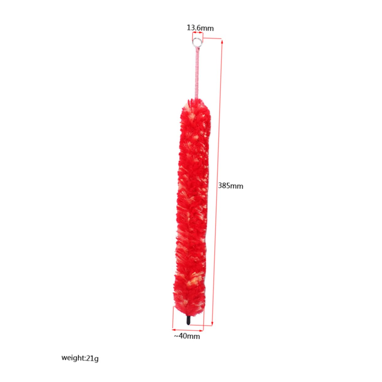 BESTonZON Clarinet Fiber Brush Cleaning Rod Moisture Cleaner Ring Handle Extension Chain Clarinet Maintenance