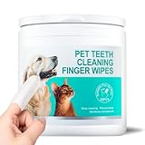Teeth Cleaning Finger Wipes for Dogs &...